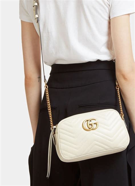 white gucci marmont bag large|gg marmont large shoulder bag.